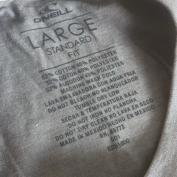 O’NEILL Standard Fit Heather Grey Short Sleeve Tee with Graphic- Large - Picture 8 of 12